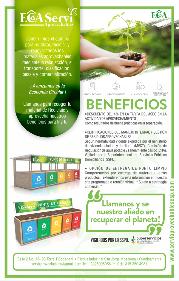 Clasificación de materiales reciclables